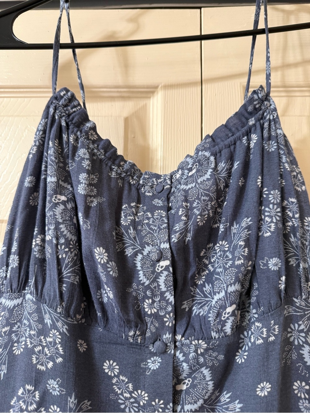 Madewell floral button down maxi dress, size 8 / Md